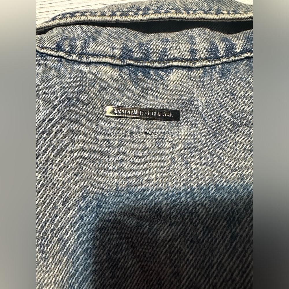 Armani Oversized Denim Sleeveless Jacket - Picture 13 of 13